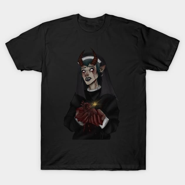 Nun T-Shirt by Witchymorgue